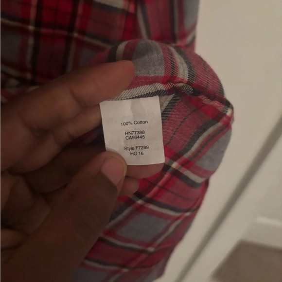 J.Crew Shirt womens Boy Fit Tartan Plaid Red Black Button Up Office Career F7289 - Picture 4 of 6